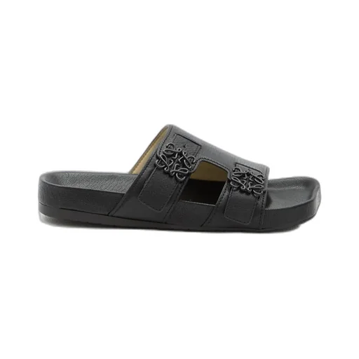Logo-Plaque Slip-On Sandals