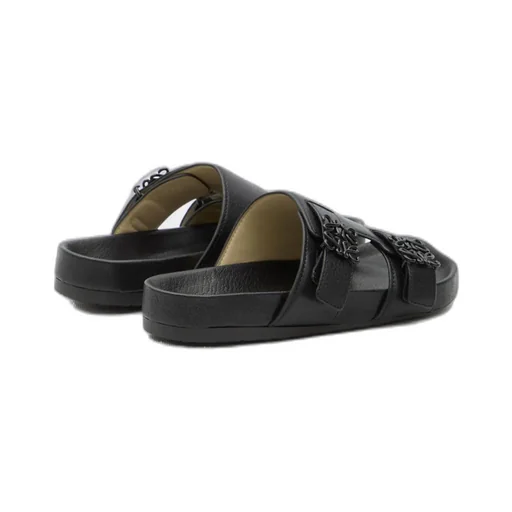 Logo-Plaque Slip-On Sandals