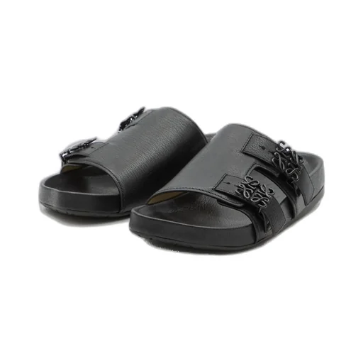 Logo-Plaque Slip-On Sandals
