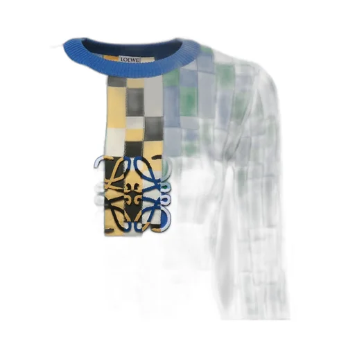 Anagram Geometric Pattern Intarsia Jumper