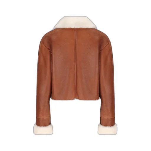Cropped Shearling Jacket