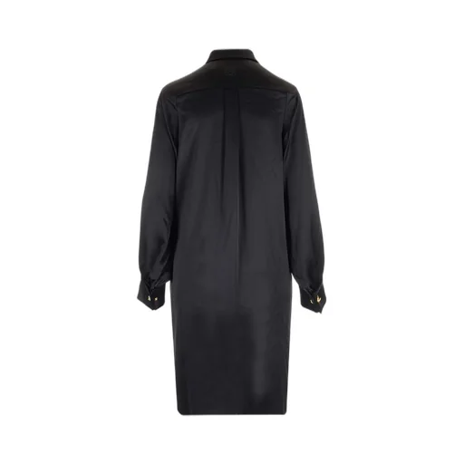 Draped Shirt Dress