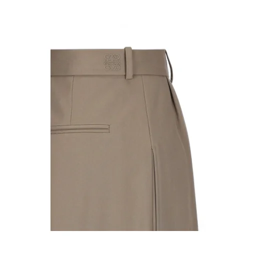 Mid-Rise Pleated Trousers