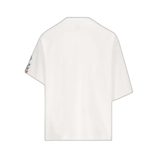 Floral Embroidered Crewneck T-Shirt