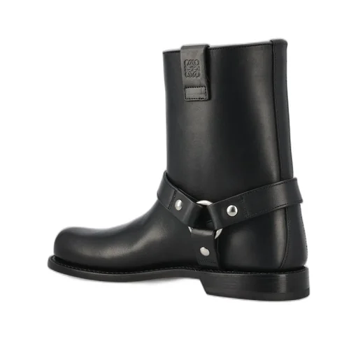 Campo Anagram Embossed Biker Boots