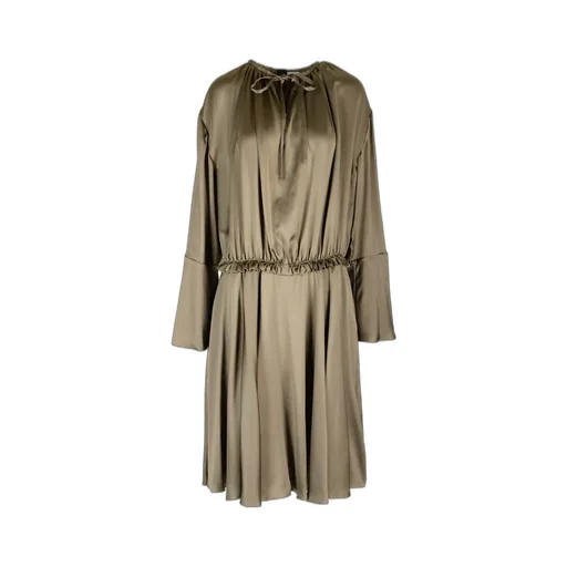 Elasticated Waist Long Sleeved Tunic Dress