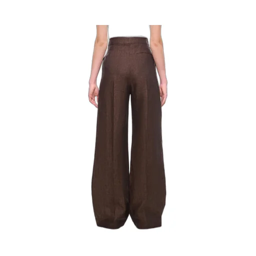 High-Waist Straight-Leg Trousers