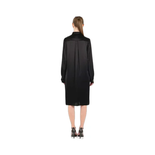 Draped Shirt Dress