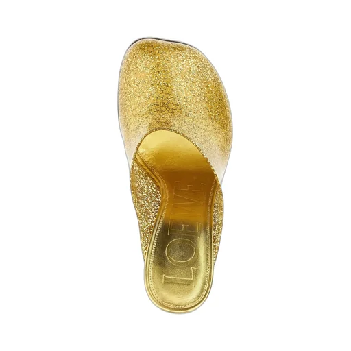 Glitter Finish Toy Mules