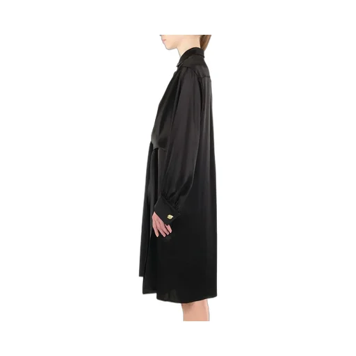 Draped Shirt Dress