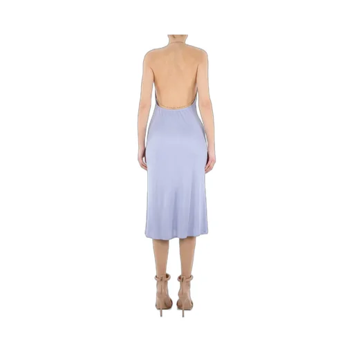 Chain Draped Sleeveless Dress