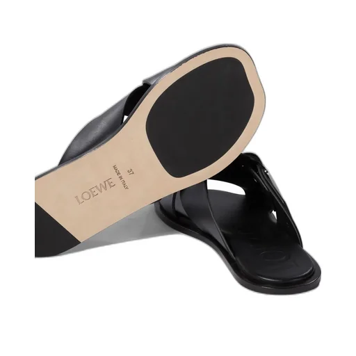 Square-Toe Slip-On Sandals