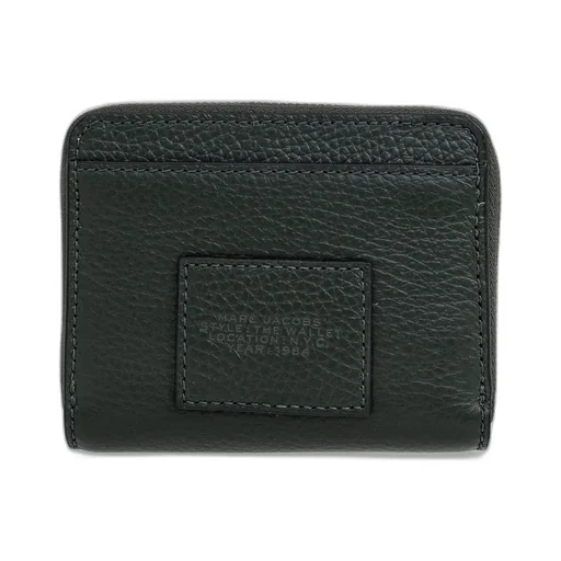 Logo Printed Zipped Mini Compact Wallet