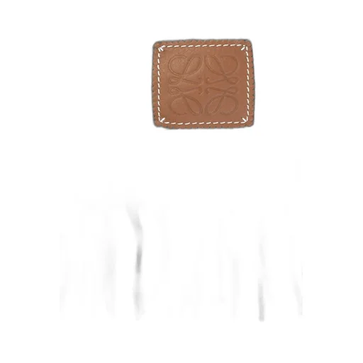Logo Patch Fringed Scarf