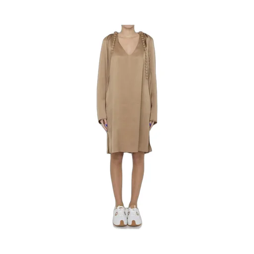 Long-Sleeved Chained Dress