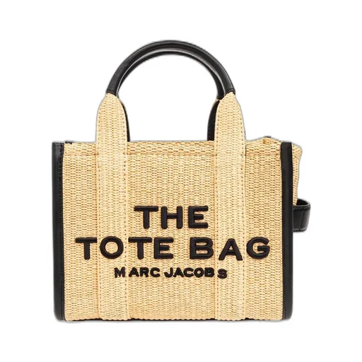 The Small Woven Top Handle Bag