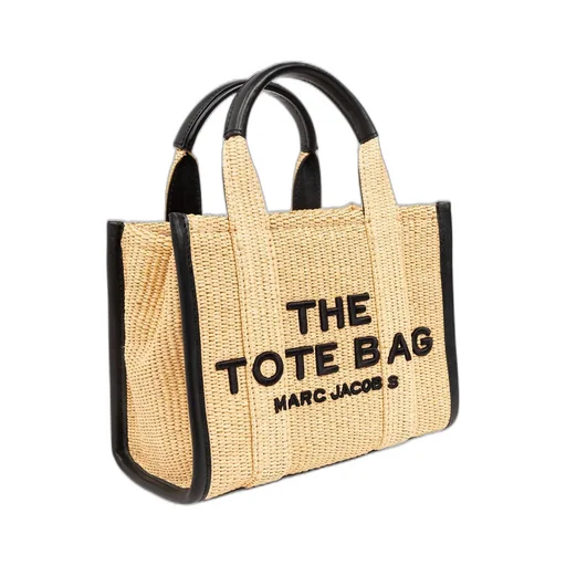 The Small Woven Top Handle Bag