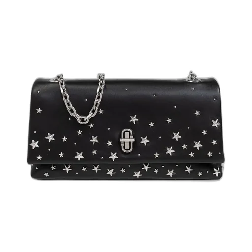 The Star Embellished Dual Chain Shoulder Bag