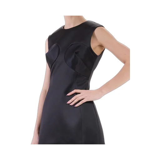 Seamed Up Satin Dress
