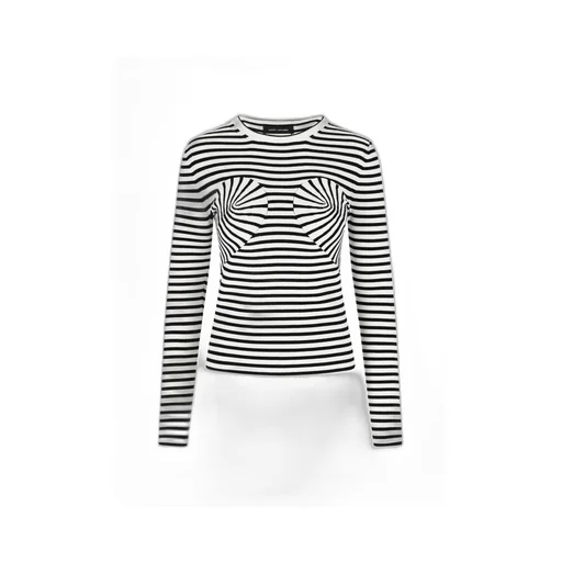 Seamed Up Knitted Crewneck Jumper