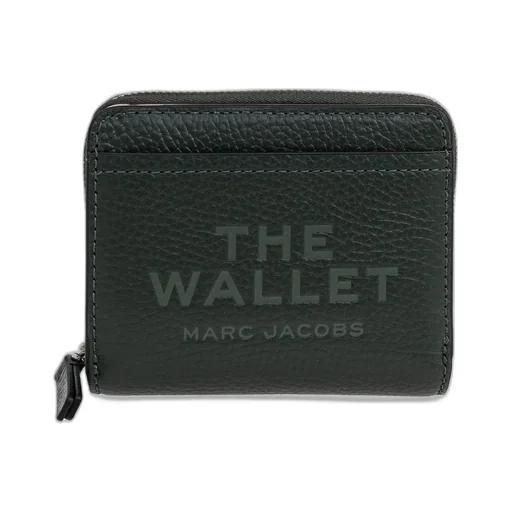 Logo Printed Zipped Mini Compact Wallet