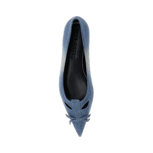 The Denim Kat Ballerinas