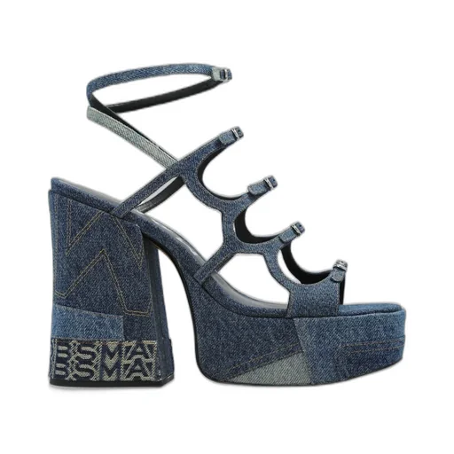 The Deconstructed Denim Kiki Platform Sandals