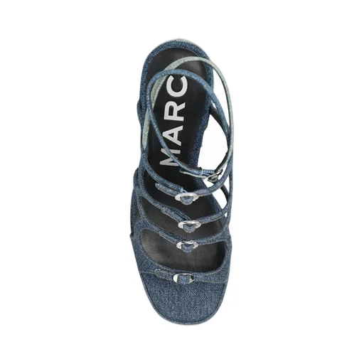 The Deconstructed Denim Kiki Platform Sandals