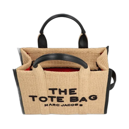 The Medium Woven Top Handle Bag
