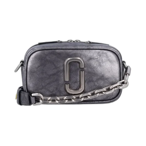 The Metallic Distressed Big Shot Crossbody Bag