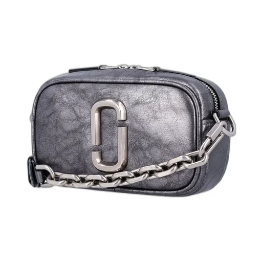 The Metallic Distressed Big Shot Crossbody Bag