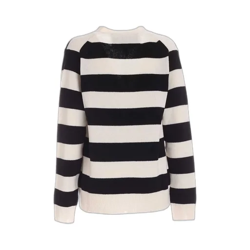 Button-Up Striped Cardigan