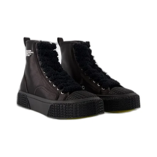 The High Top Satin Sneakers