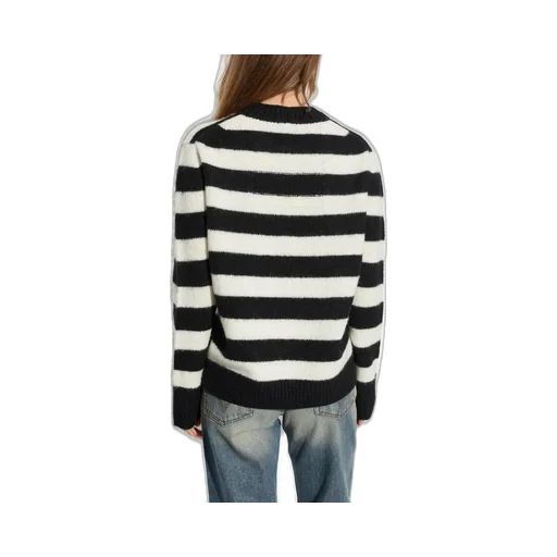 The Striped Brushed Logo Embroidered Jumper