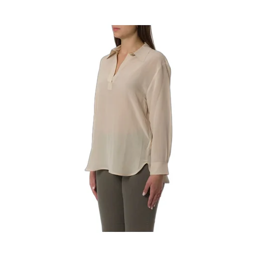 Long Sleeve Collared Blouse