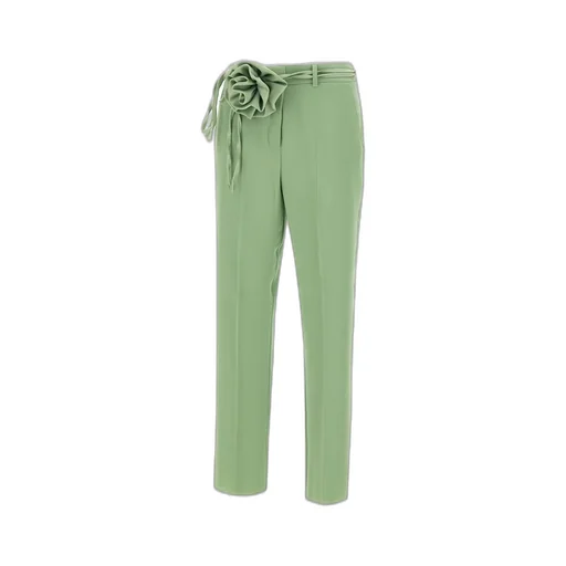 Tailored Trousers With Floral Detail