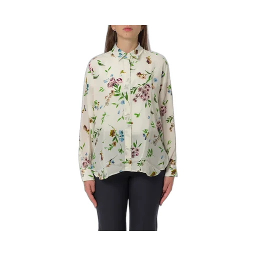 Floral Print Silk Shirt