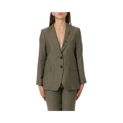 Single-Breasted Blazer With Lapel