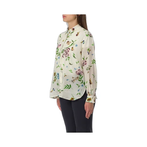 Floral Print Silk Shirt