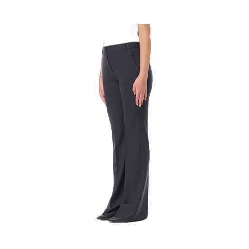 High-Waisted Flared Trousers