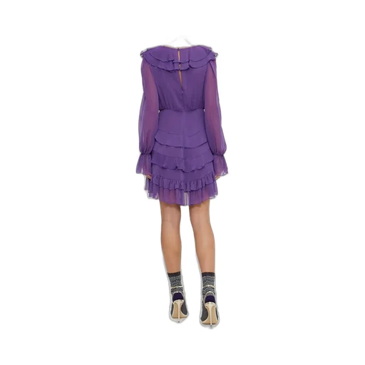 Ruffled Chiffon Dress
