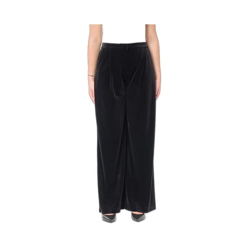 Wide-Leg Velvet Pants