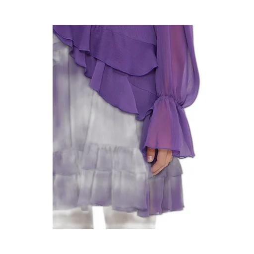 Ruffled Chiffon Dress