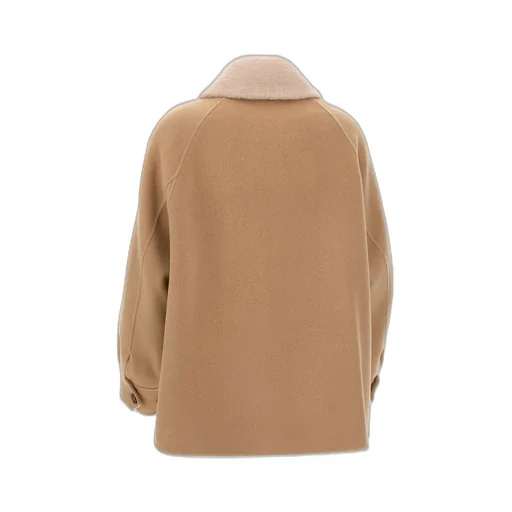 Bomber Jacket With Shearling Collar