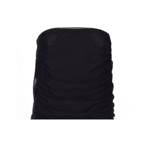 Strapless Ruched Midi Dress