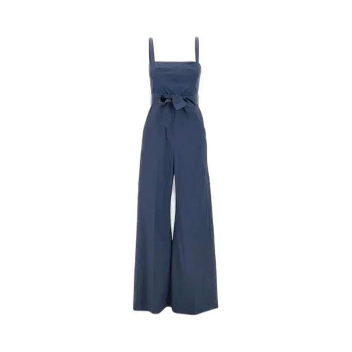 Wide-Leg Jumpsuit With Tie-Waist