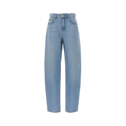 High-Waisted Balloon Jeans