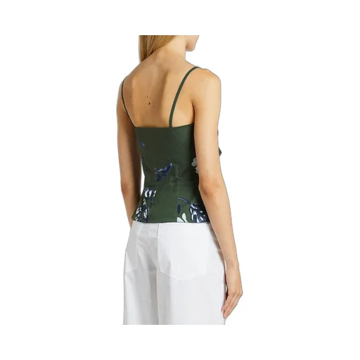 Floral Print Asymmetrical Top