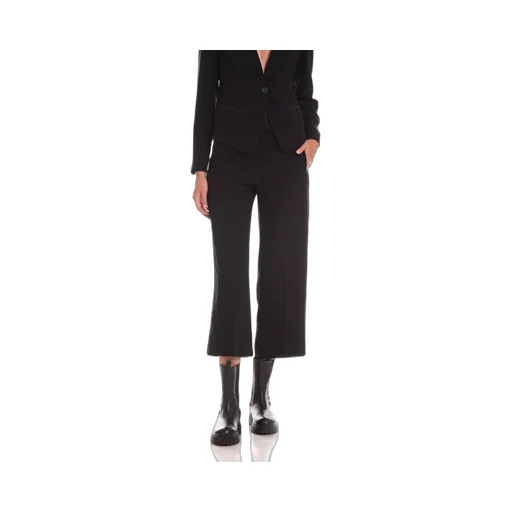 Wide Leg Cropped Trousers