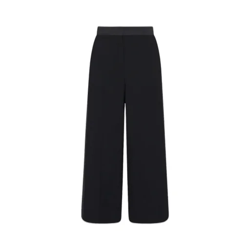 Wide Leg Cropped Trousers